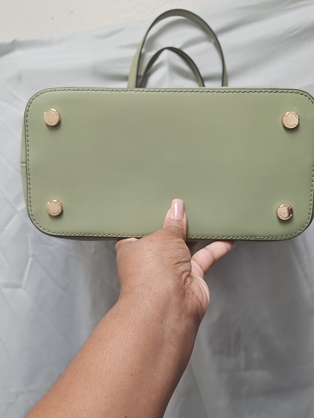 Michael Kors Mint Green Saffiano Leather Jet TOTE NWOT - Picture 2 of 10